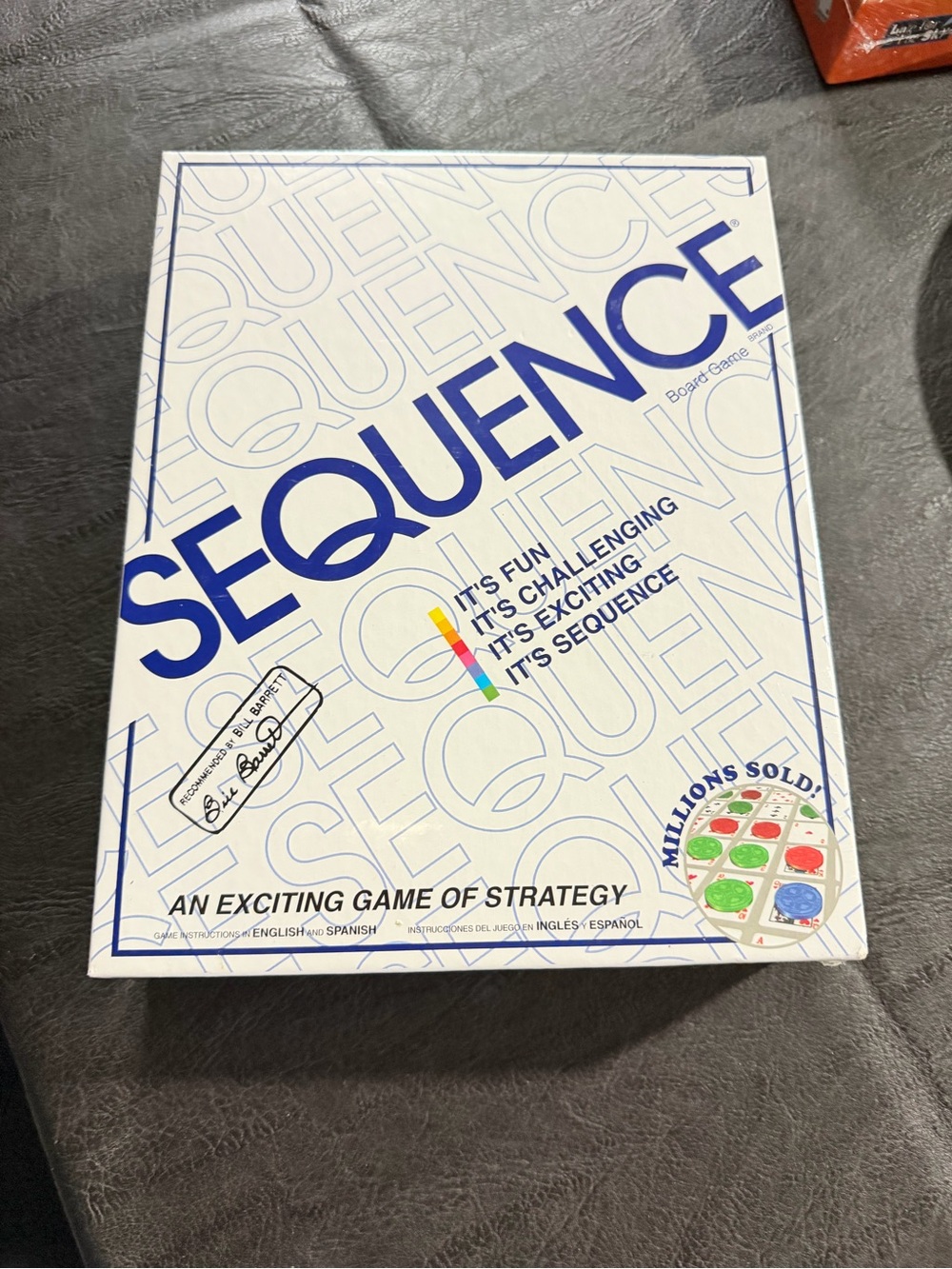 Jax Sequence Board Game - White & Blue